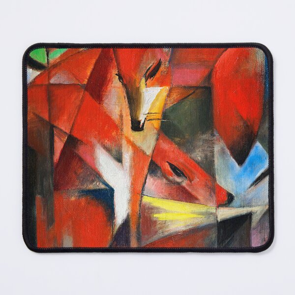 Item preview, The Foxes Cubist Modern art by Franz Marc designed and sold by blackdogshop.