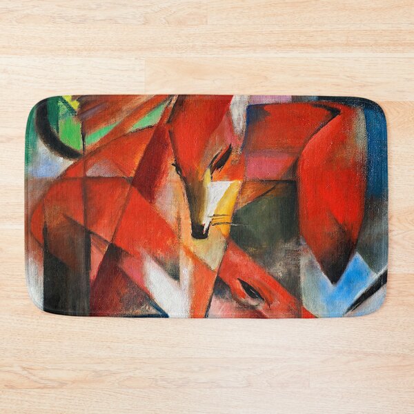 Item preview, The Foxes Cubist Modern art by Franz Marc designed and sold by blackdogshop.