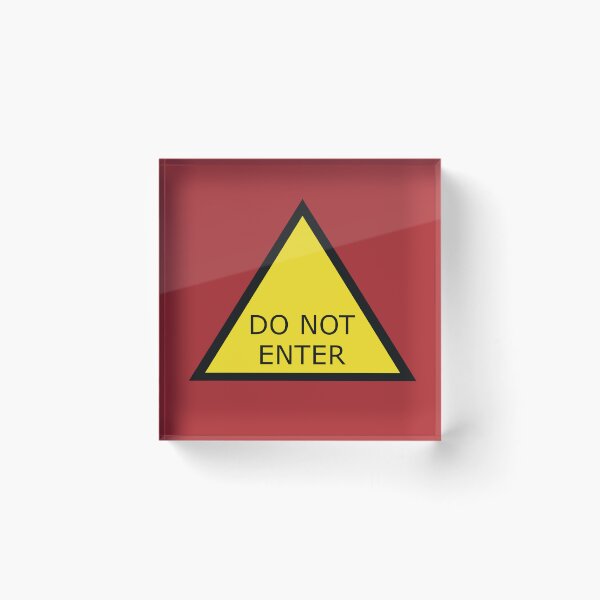Item preview, +Funny DO NOT ENTER+ designed and sold by ITALY-Roselli-.