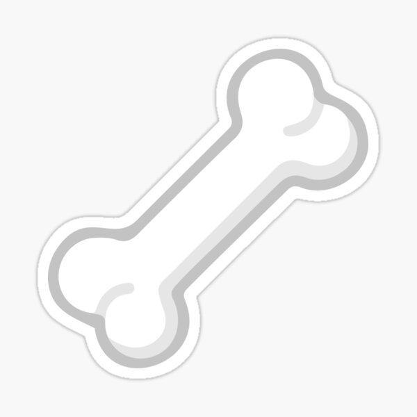 "Bone emoji" Sticker for Sale by ThatBanana Redbubble