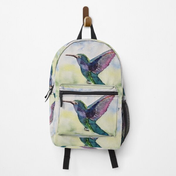 Item preview, A Sapphire Heart - Watercolor Hummingbird designed and sold by TSteeleArt.