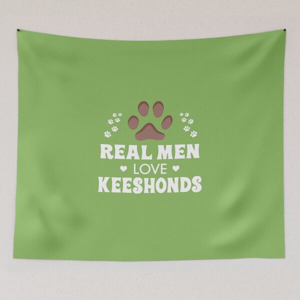 Item preview, Real Men Love Keeshonds  designed and sold by AlwaysAwesome.