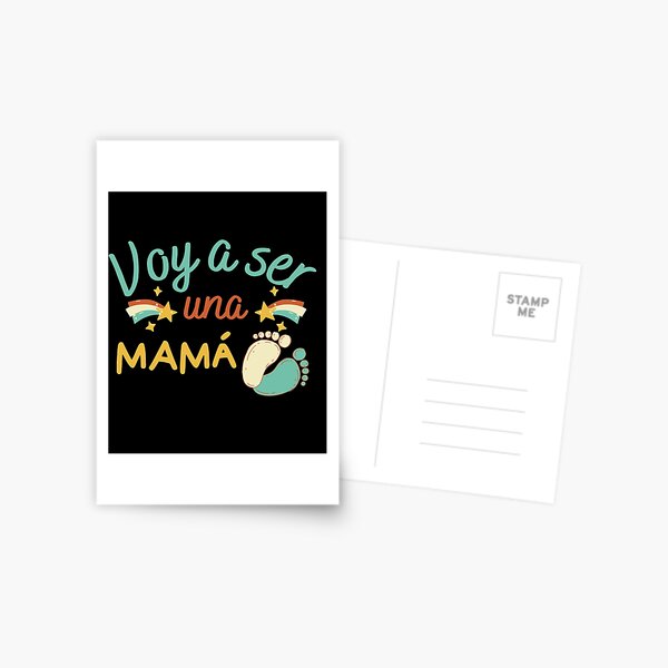 Mamá en Proceso Anuncio Embarazo Maternas Día del Madre Greeting Card for  Sale by mamaehm