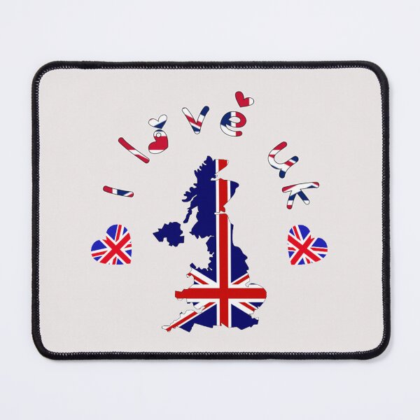 Artikelvorschau, Großbritannien-Karte, realistischer Wimpel mit Karte von Großbritannien entworfen und verkauft von anafofa.