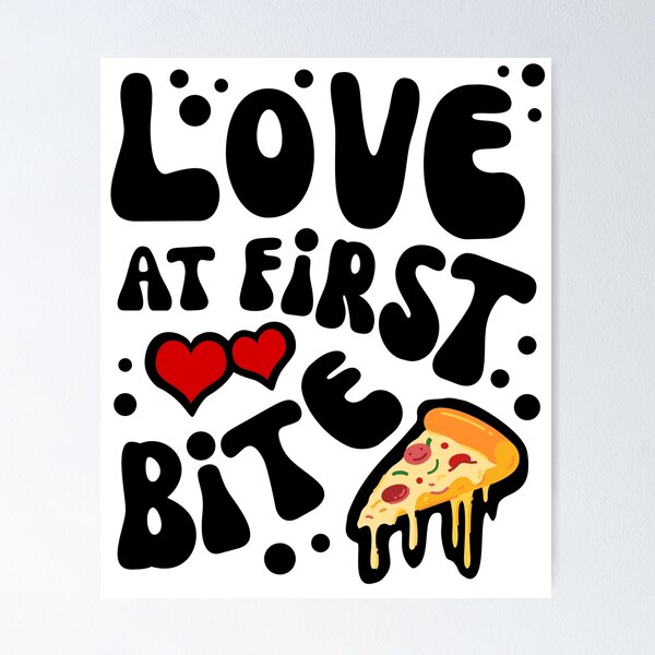 Item preview, Love At First Bite - Pizza Lovers  designed and sold by pookkudesign.