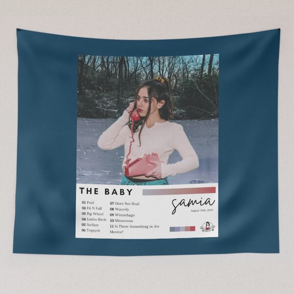 Item preview, Samia The Baby Tracklist Poster designed and sold by SimDavis.
