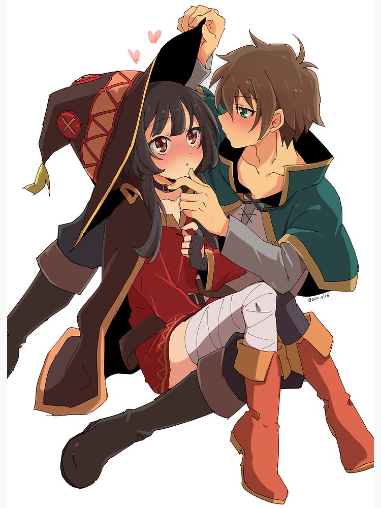 megumin and satou kazuma (kono subarashii sekai ni shukufuku wo