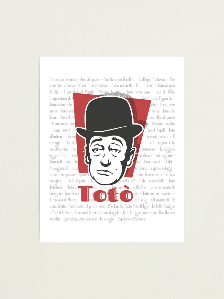 Totò Pop Art: Celebrating the Timeless Comedy of Antonio de Curtis  Photographic Print for Sale by EMWebDesign