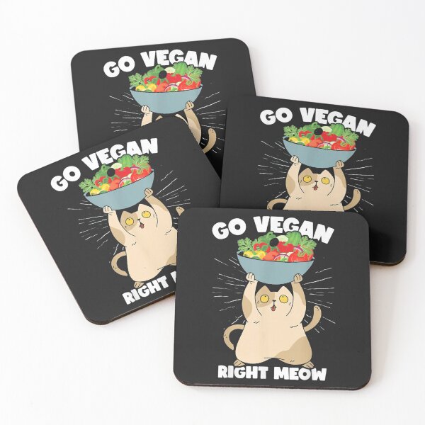 Item preview, Go Vegan Right Meow designed and sold by anhemdori2022.