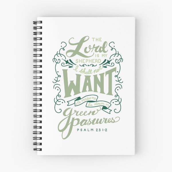 Item preview, Psalm 23 - The Lord Is My Shepherd | Christian Hand Lettering designed and sold by InHisImageGifts.