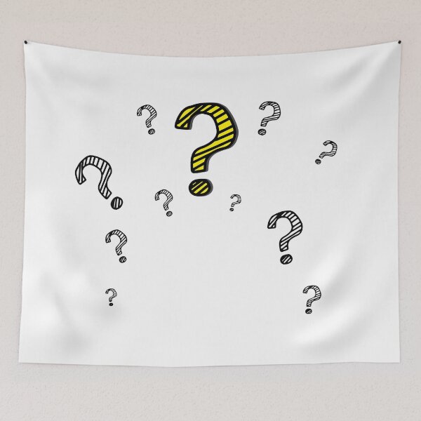 Item preview, Hand drawn doodle question marks designed and sold by ployaung.