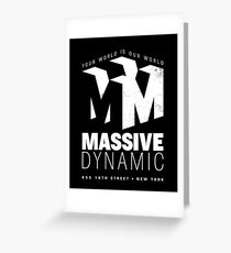 Massive Dynamic – Your World Is Our World Variant Reverse Greeting Card