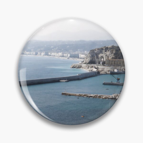 Item preview, 1950s - Nice City, France - Pier with Phare de Nice Lighthouse,.Mediterranean Sea designed and sold by thatwaslife.