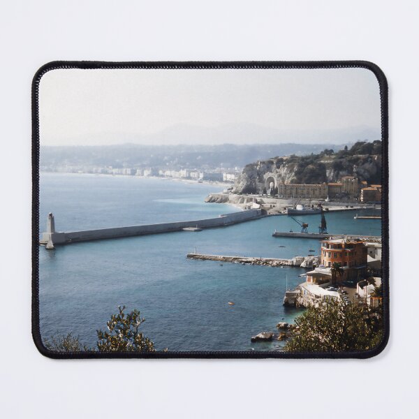 Item preview, 1950s - Nice City, France - Pier with Phare de Nice Lighthouse,.Mediterranean Sea designed and sold by thatwaslife.
