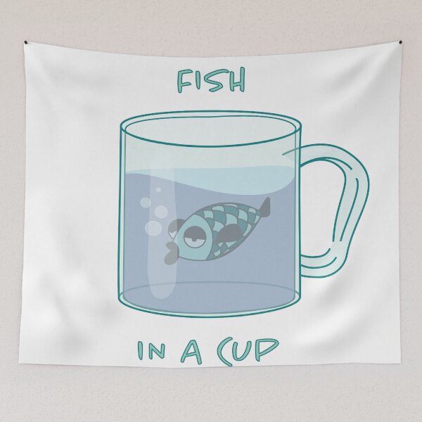 Item preview, FISH IN A CUP designed and sold by LybiesMood.