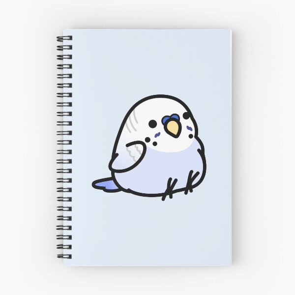 Item preview, Custom Chubby Dilute Blue Budgie Sitting designed and sold by birdhism.