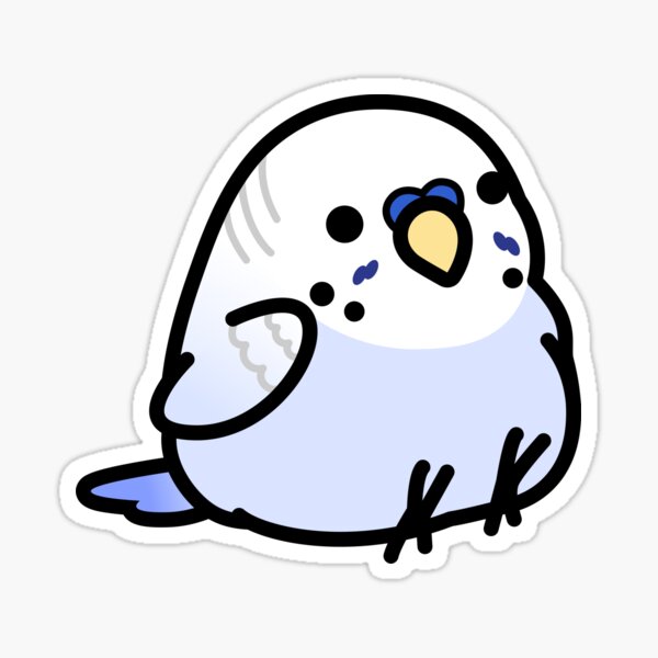 Magical Bird Mochi, Fairy Budgie Stickers – birdhism