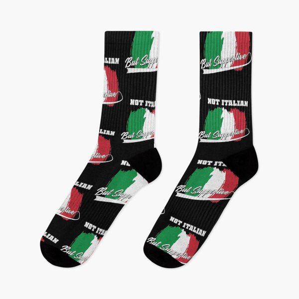 Item preview, Not Italian But Supportive - Funny Cute Italian Flag Design designed and sold by ALITOPRINCE.