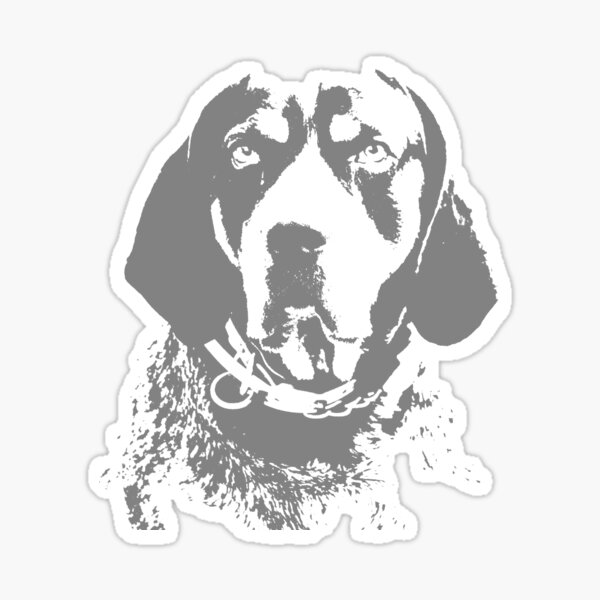 Love My Bluetick Coonhound Bumper Sticker or Helmet Sticker D1152 Dog Pet Lover