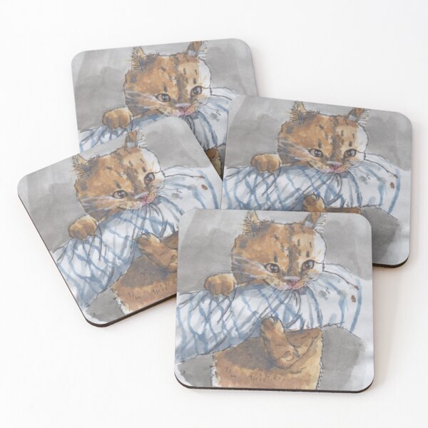 Item preview, Kitten Playing with Towel designed and sold by mila-ola.