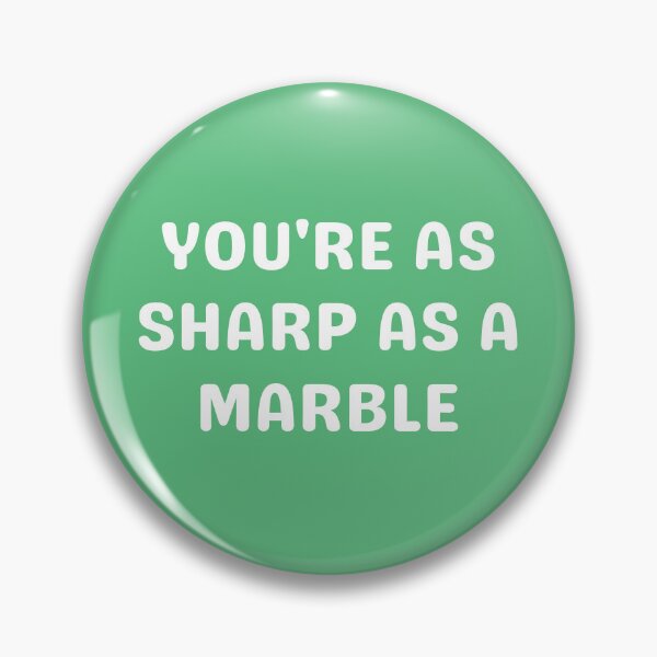 Item preview, SHARP AS A MARBLE, WHITE designed and sold by dogwoodandthyme.