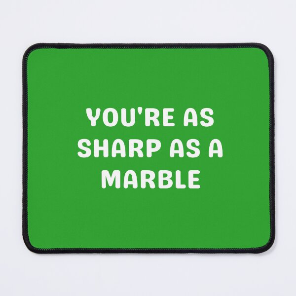 Item preview, SHARP AS A MARBLE, WHITE designed and sold by dogwoodandthyme.