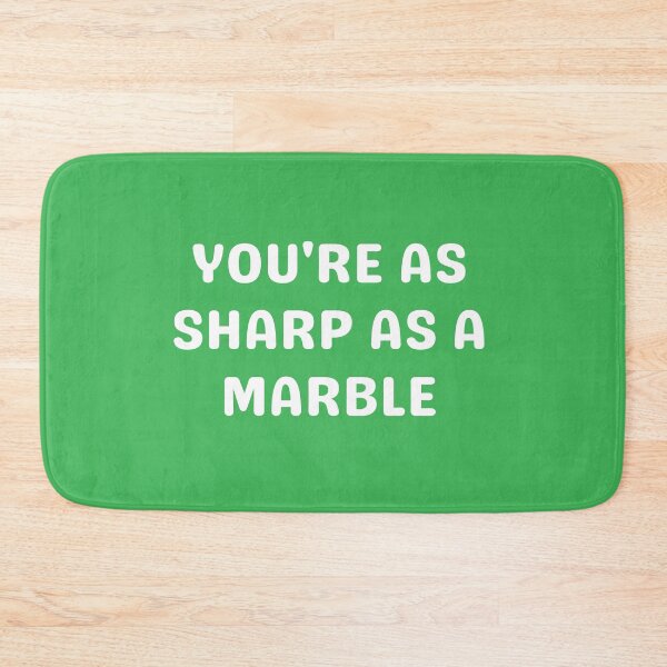 Item preview, SHARP AS A MARBLE, WHITE designed and sold by dogwoodandthyme.