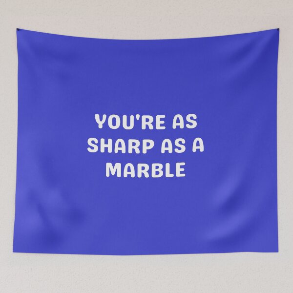 Item preview, SHARP AS A MARBLE, WHITE designed and sold by dogwoodandthyme.