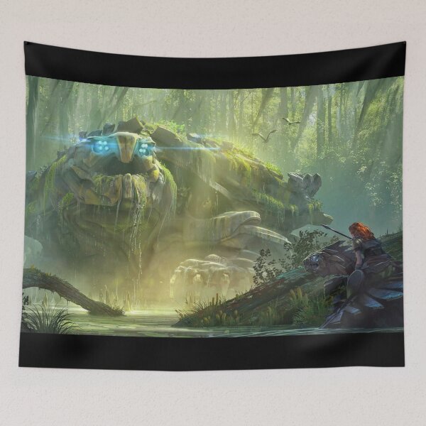 Item preview, horizon cybernature mystic forest turtle designed and sold by FractiousTank.