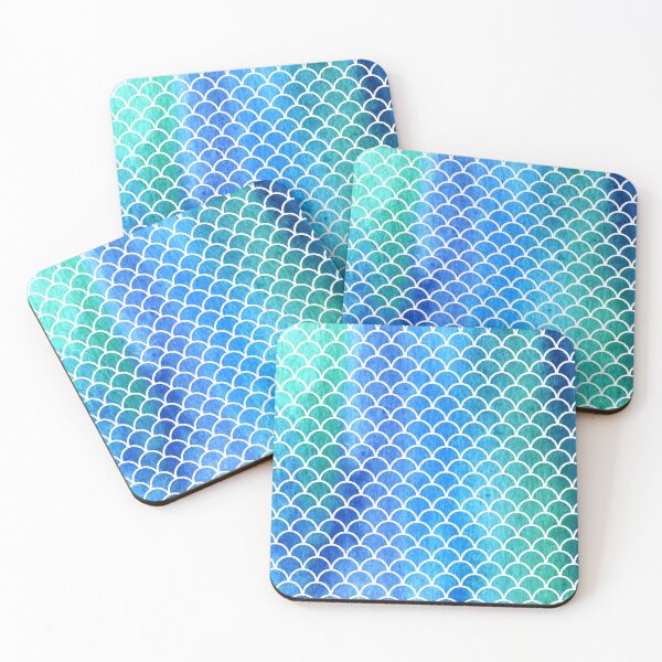 Item preview, Blue Green Mermaid Scales designed and sold by PotluckPrints.