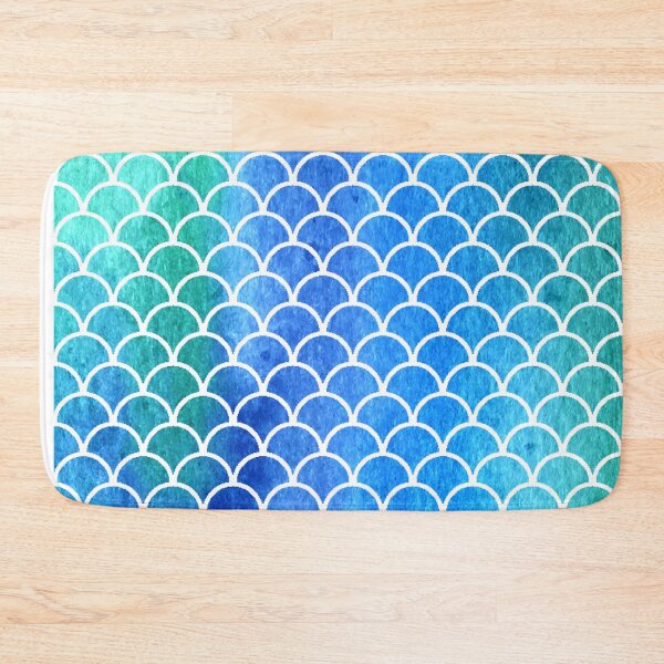 Item preview, Blue Green Mermaid Scales designed and sold by PotluckPrints.