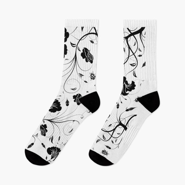 Item preview, Floral Texture-black & white flowers designed and sold by badretop.