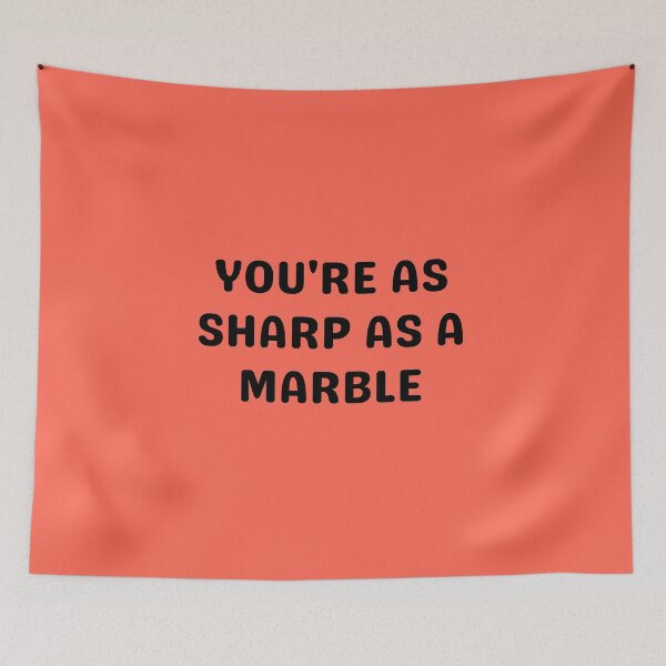 Item preview, SHARP AS A MARBLE, BLACK designed and sold by dogwoodandthyme.