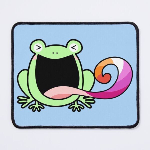 Item preview, LGBTQ Lesbian Pride flag frog designed and sold by pookkudesign.