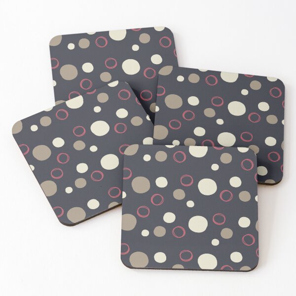 Item preview, Red White Bubbles On Black designed and sold by risingrocket.