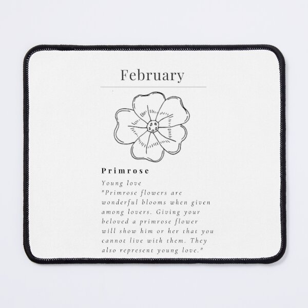 Item preview, Minimalistic Birth flower February Primrose flower meaning Young love designed and sold by StarsRainDown.