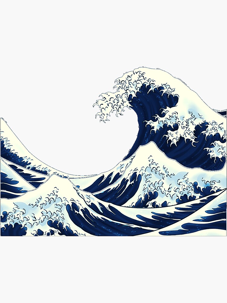 The Great Wave Off Kanagawa Sticker For Sale By Hedoniism Shop