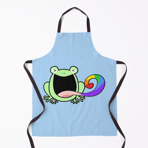 Item preview, LGBTQ Rainbow Pride flag frog designed and sold by pookkudesign.
