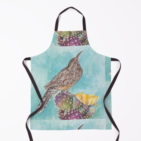 Item preview, Cactus Wren on Purple Prickly Pear, Sonoran Desert designed and sold by tracyannholmes.