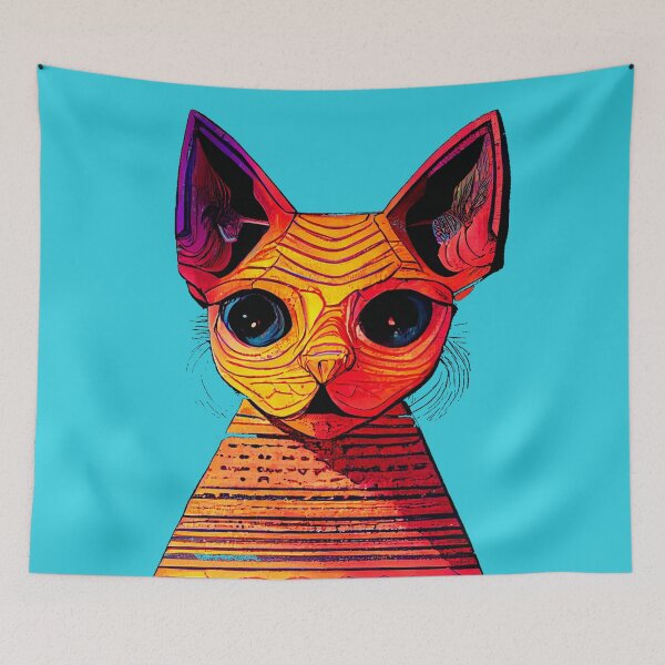 Aperçu de l'œuvre Chat Sphynx 27 créée et vendue par Catator.
