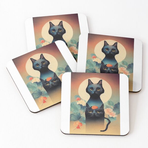 Item preview, Cats With Flowers designed and sold by A-Skyman.