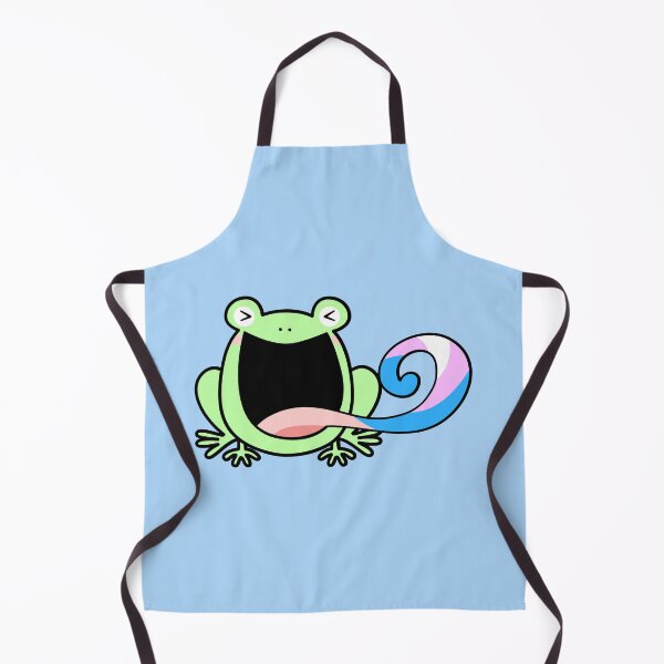 Item preview, LGBTQ Transgender Pride flag frog designed and sold by pookkudesign.