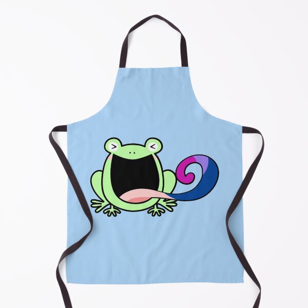 Item preview, LGBTQ Bisexual Pride flag frog designed and sold by pookkudesign.