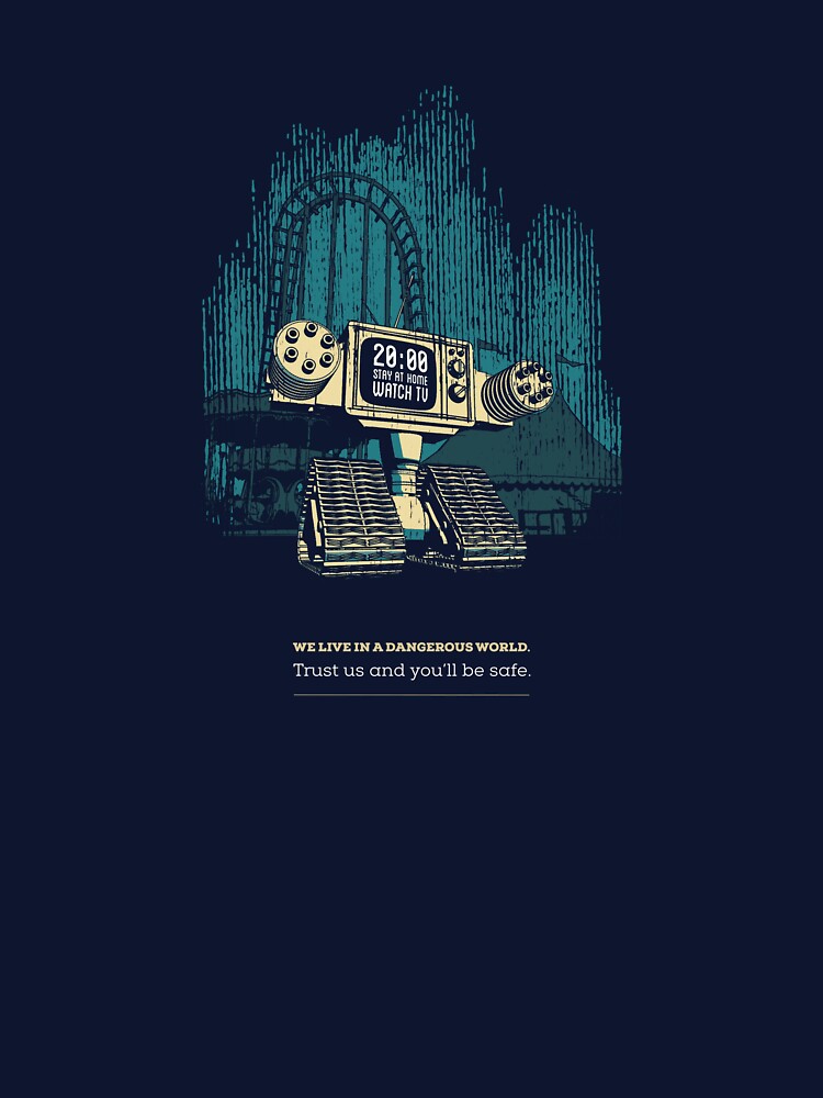 Aperçu 7 sur 7. T-shirt classique avec l'œuvre Stay at home créée et vendue par MC-aka-Panurge.