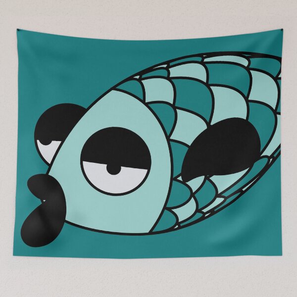 Item preview, LAZY BLUE FISH designed and sold by LybiesMood.