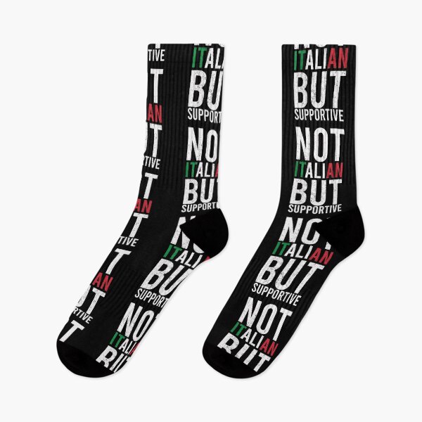 Item preview, Not Italian But Supportive - Funny Cute Italian Flag Design designed and sold by ALITOPRINCE.