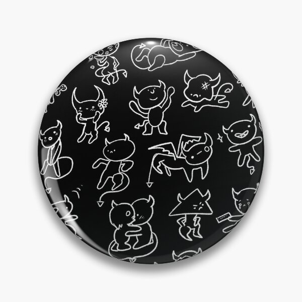 Item preview, Black with white demon print  designed and sold by iggybeldraws.