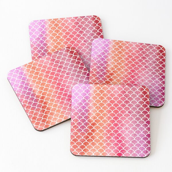 Item preview, Red Mermaid Scales designed and sold by PotluckPrints.