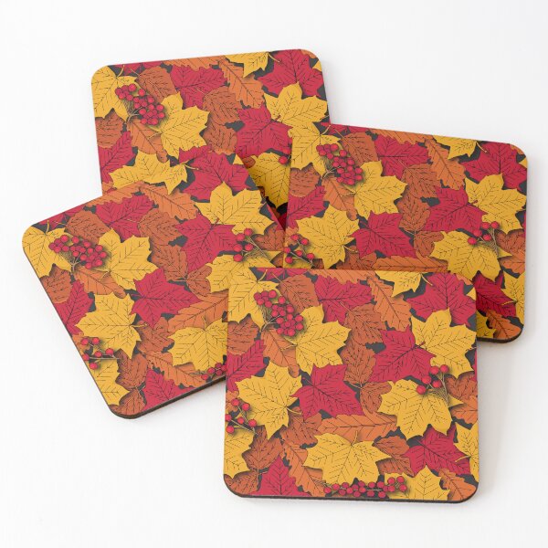 Item preview, Autumn Fall Leaves Nature Pattern designed and sold by HotHibiscus.