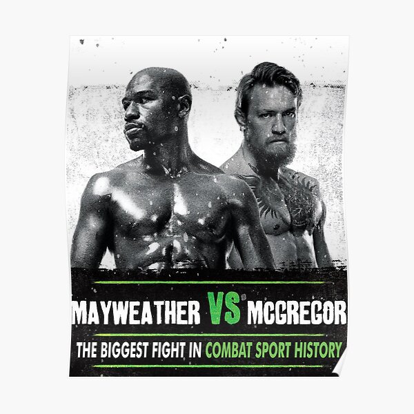 Mayweather vs Mcgregor Boxing Poster Black New 4LUVofBOXING 11x17 